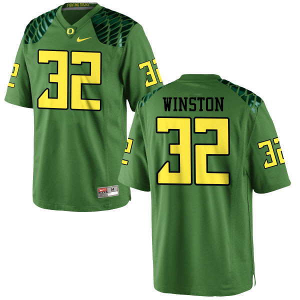 Men #32 La'Mar Winston Oregon Ducks College Football Jerseys-Apple Green